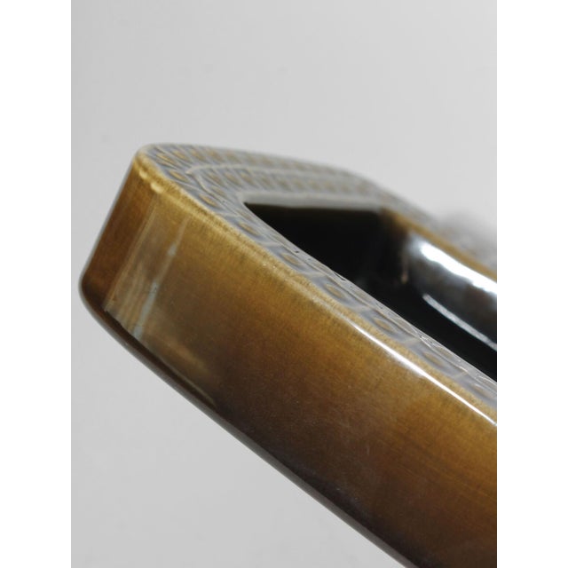 Vintage Swedish Ceramic Glazed Kub Bowl by Gunnar Nylund for Rörstrand, 1960s For Sale - Image 3 of 8