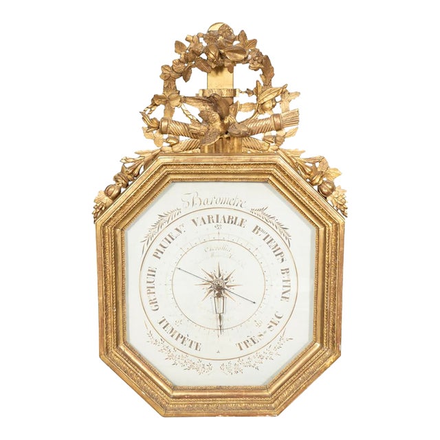 Charles X Giltwood Barometer For Sale