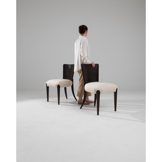 20th Century Czech Pair of Wooden Chairs by J. Halabala For Sale In Greensboro - Image 6 of 12