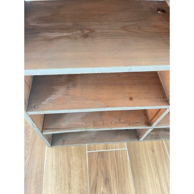 Large Antique Workshop Cabinet with Patinated Wooden Compartments, 1960s For Sale - Image 18 of 18