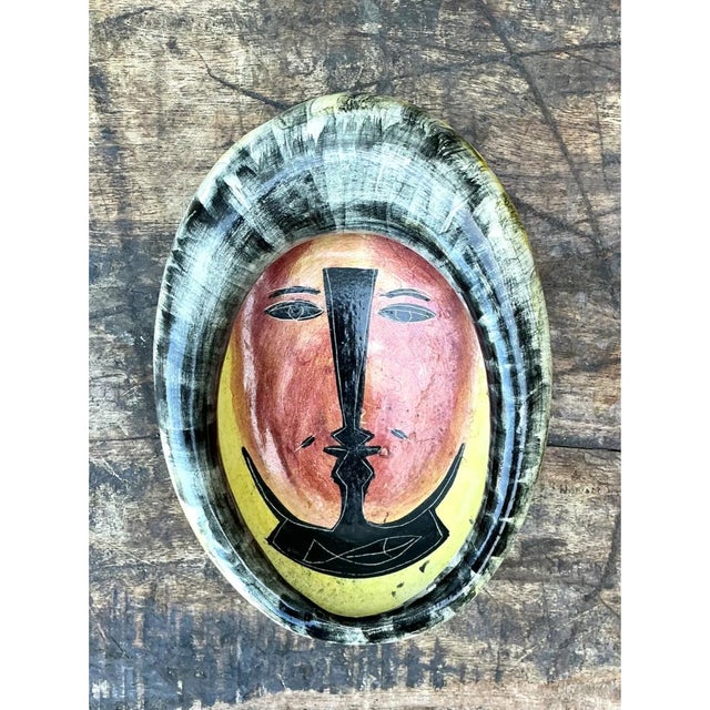 Vintage Mexican Ceramic Decorative Bowl For Sale - Image 10 of 12