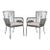 Paolo Rope Chair, Set of 2 - Gray For Sale