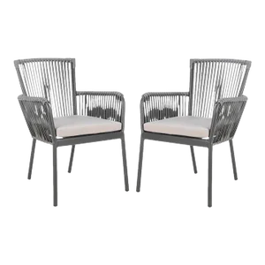 Paolo Rope Chair, Set of 2 - Gray