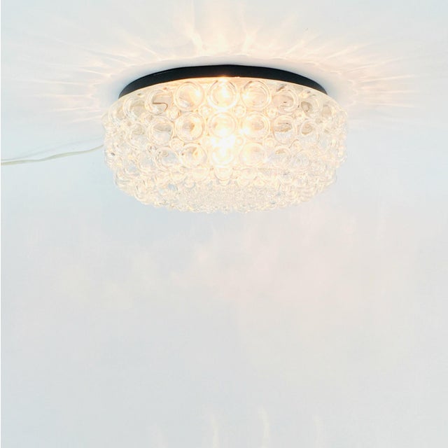 Mid-Century Modern Bubble Glass Flush Mount by Helena Tynell for Limburg, Germany, 1970s For Sale - Image 6 of 12