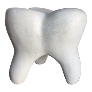 1960s Molded Plastic Tooth Stool Pop Art by Gardner-Felts North Carolina For Sale