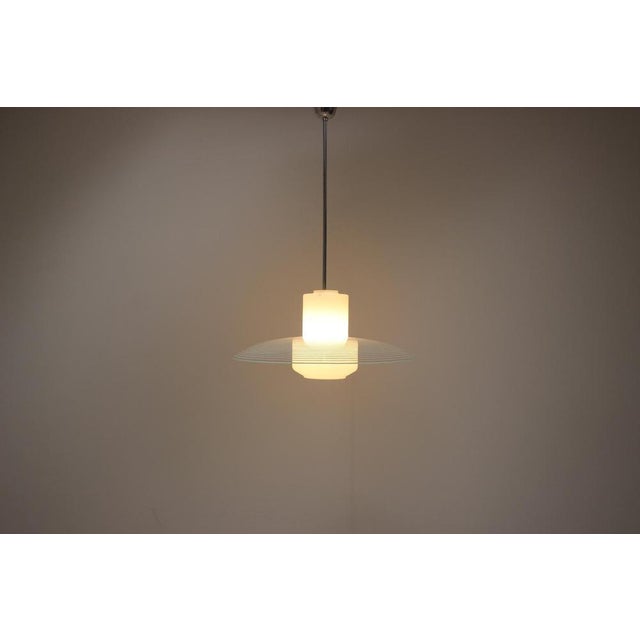 Mid-Century Glass Pendant, 1970s For Sale - Image 13 of 15