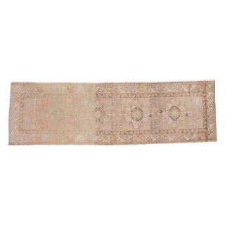 Vintage Distressed Oushak Rug Runner - 2'10" X 9'3" For Sale