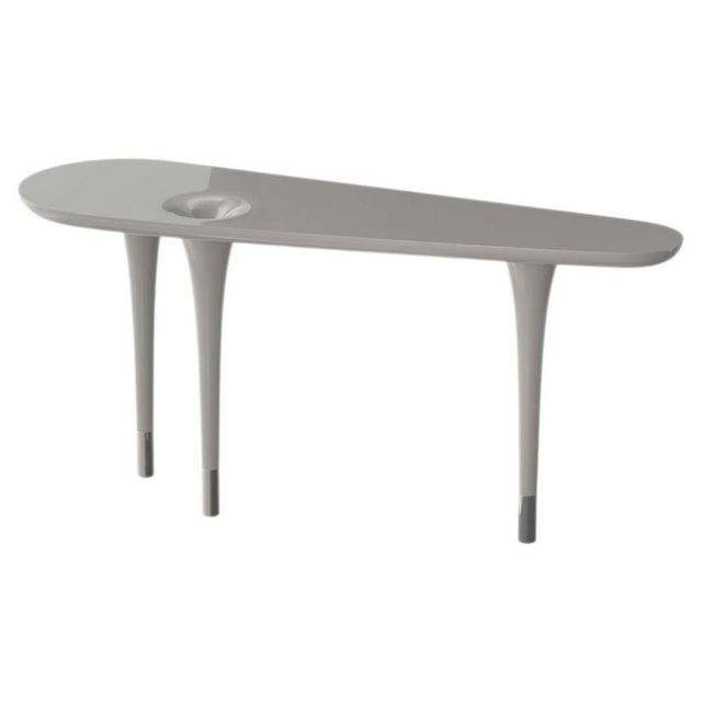 Delphine Console Table with Popular Gray Lacquer Finish by Ultramobili For Sale - Image 12 of 12