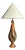 Mid-Century Brutalist Sculptural Table Lamp in Burl Wood, France, 1960s For Sale
