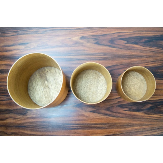 Japanese Modern Teak Nesting Containers For Sale - Image 10 of 11