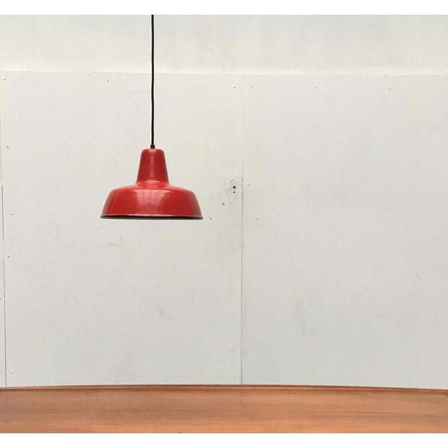 Mid-Century German Enamel Pendant Lamp from Kaiser Idell / Kaiser Leuchten, 1960s For Sale - Image 15 of 18