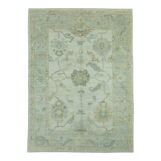 Turkish Oushak Rug 5'2" x 7'1" #19278 For Sale