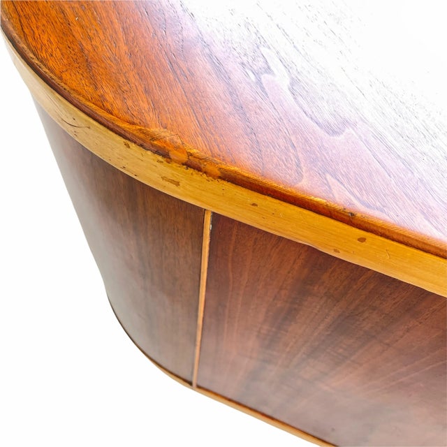 1940s Moderne Art Deco Fletcher Aviation Triangular Desk For Sale - Image 12 of 13