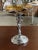 1930s Chrome Farberware Nude Women Art Deco Compote with Amber Glass Cup For Sale - Image 10 of 11