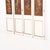 A charming set of four decorative wood panels, each hand-painted with colorful floral bouquets in the traditional European...