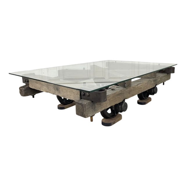 Miners Cart Coffee Table, 1990s For Sale