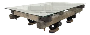 Miners Cart Coffee Table, 1990s
