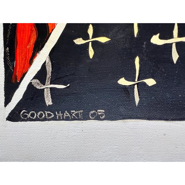 2000 - 2009 Playing Cards-Themed Contemporary Oil Painting "Three of Swords" For Sale - Image 5 of 10