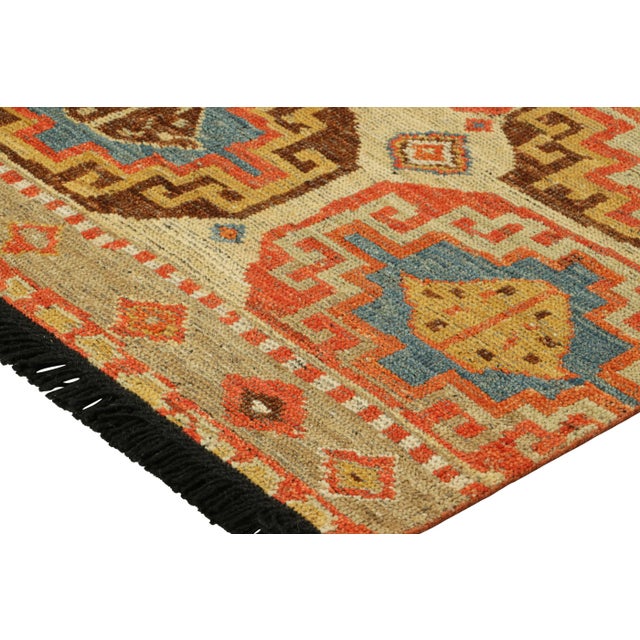Rug & Kilim’s Tribal Style Rug in Polychromatic Medallions & Geometric Patterns For Sale In New York - Image 6 of 8