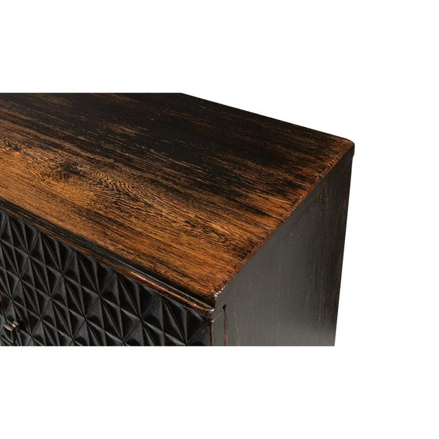 Wood Rustic Pine Credenza For Sale - Image 7 of 11