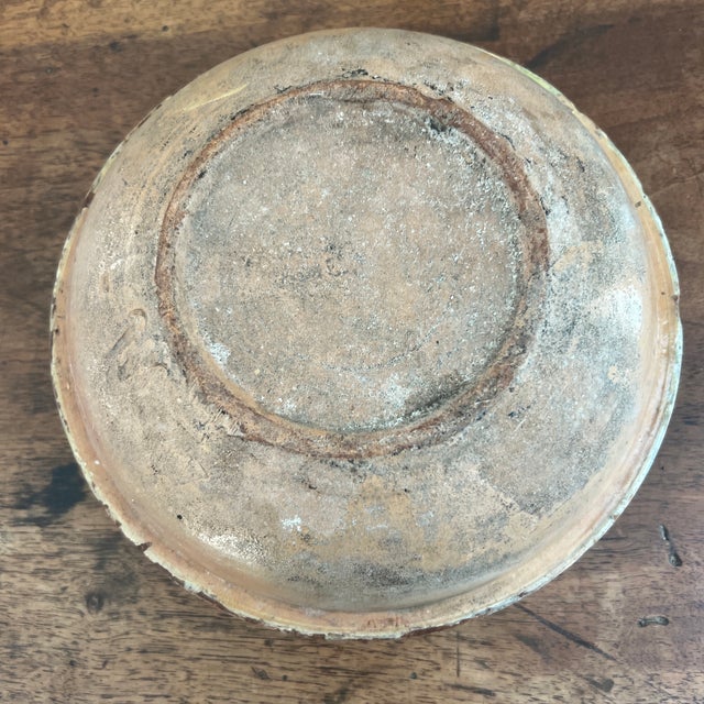 Ceramic Antique Hungarian Bowl With Marbled Glaze Heavily Patinated For Sale - Image 7 of 7