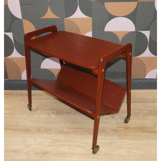 Vintage Serving Trolley from Opal Möbel, 1960s For Sale - Image 9 of 9