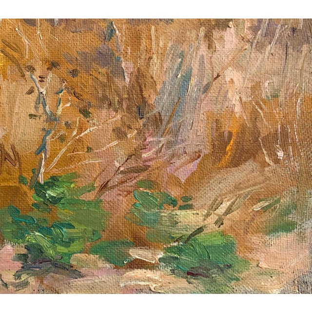 Vintage Rural Landscape Painting, Impressionism, Ukrainian Art, 1961 For Sale - Image 6 of 6