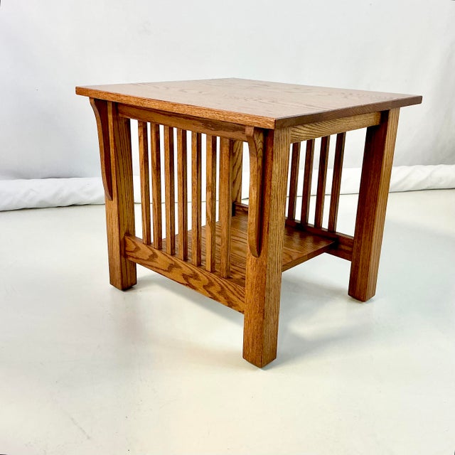 Vintage Home is pleased to offer this high quality handcrafted Arts & Crafts Mission Oak Side Table. The design features...