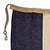This vintage signal flag is fully sewn from a sheer cotton cloth in navy blue and off-white. Please note overall staining...