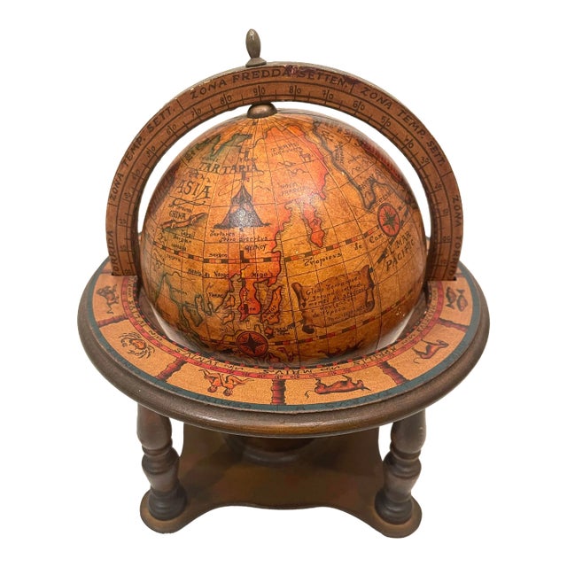 Antique Styled World Globe For Sale