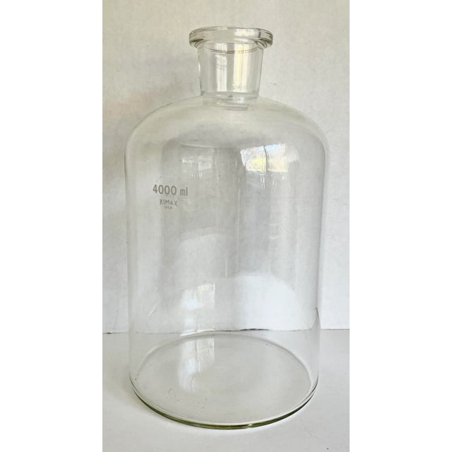 Glass Vintage 4000ml Kimax Glass Beaker Jug Vase For Sale - Image 7 of 7