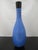 Handcrafted Peruvian Tavara Chulucanas modern pottery vase by Marcelo Prado. Featuring a vibrant blue glaze with black...