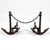 American Cast Iron Anchor Andirons (Pair) For Sale In Chicago - Image 6 of 10
