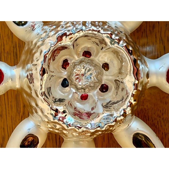 Vintage German Sputnik Mercury Glass Ornament For Sale - Image 9 of 10