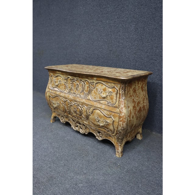 Late 20th Century Century Furniture Louis XVI Style Bombe Chest For Sale In Philadelphia - Image 6 of 16