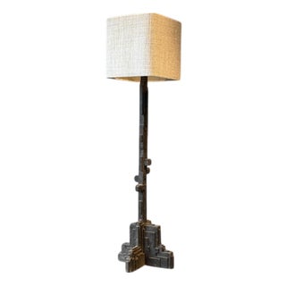Vintage Brutalist Floor Lamp, 1970s For Sale
