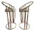 Vintage Bar Stools Tubular Gold by American of Martinsville - A Pair For Sale