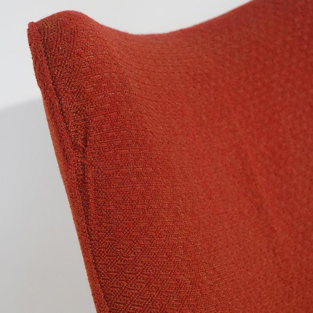 Red Lounge Chairs with Cone-Shaped Feet, 1950s, Set of 2 For Sale - Image 11 of 15