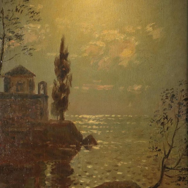 Carlo Costantino Tagliabue, Seascape, Oil Painting, Framed For Sale - Image 3 of 11