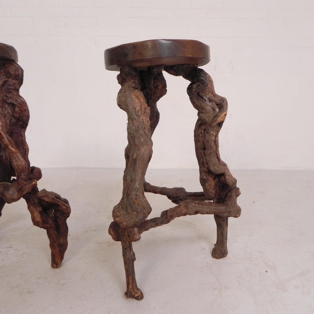 Vintage Bar Stools from Vines, 1960s, Set of 3 For Sale - Image 6 of 18