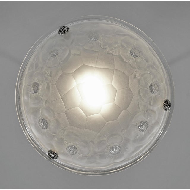 Metal 1930s French Art Deco Pendant Light by Jamain & Degue For Sale - Image 7 of 13