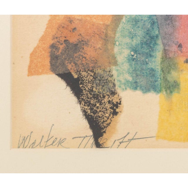 Walter Thrift Abstract Mixed Media Collages, Pair For Sale - Image 12 of 13