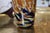 Burgundy Joel O’Dorisio for Lost Angel Signed Handblown Studio Art Glass Vase For Sale - Image 8 of 15