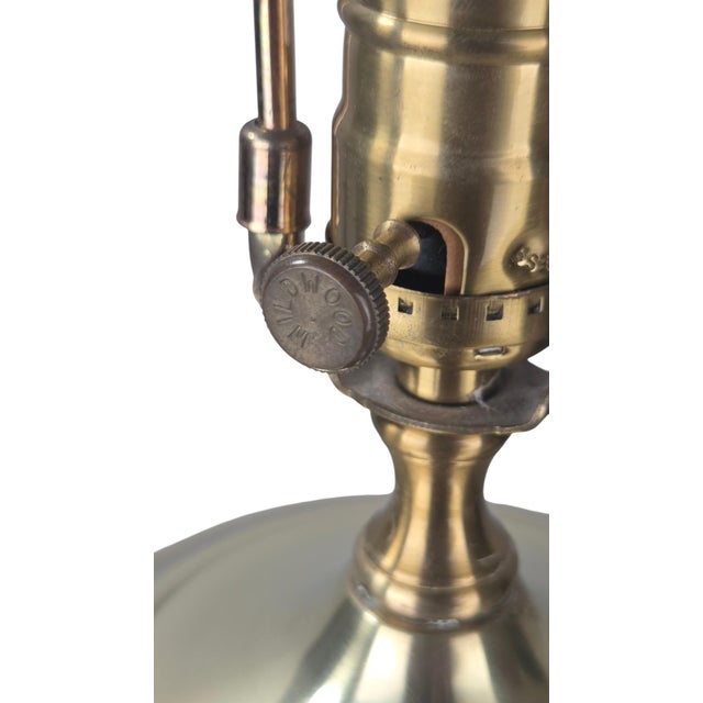 Vintage ceramic table lamp by Wildwood Lamps (Rocky Mount, NC). Features a baluster-style urn profile with a fine ivory...