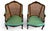 Wood Vintage French Louis XV Caned Bergere Chairs - a Pair For Sale - Image 7 of 15