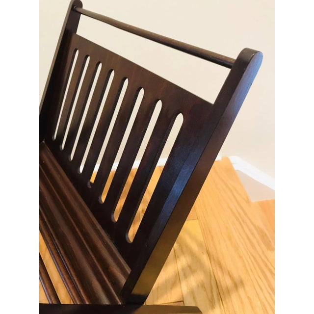 Danish Modern Magazine Stand in Dark Brown Beechwood, 1950s For Sale - Image 12 of 13