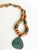 2020s Artisan Solid Copper & Green Aventurine Statement Necklace | Verdigris Patina Pendant | Bohemian Luxe Handcrafted Jewelry For Sale - Image 5 of 18