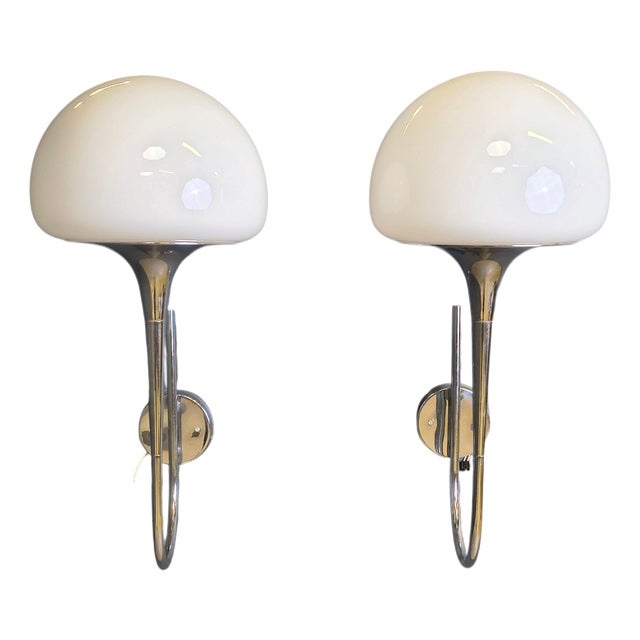 Mid-Century Italian Wall Lamps by Goffredo Reggiani for Reggiani, 1970, Set of 2 For Sale