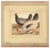 After Marmaduke Cradock, Chickens, 17th Century, Engraving with Watercolour For Sale