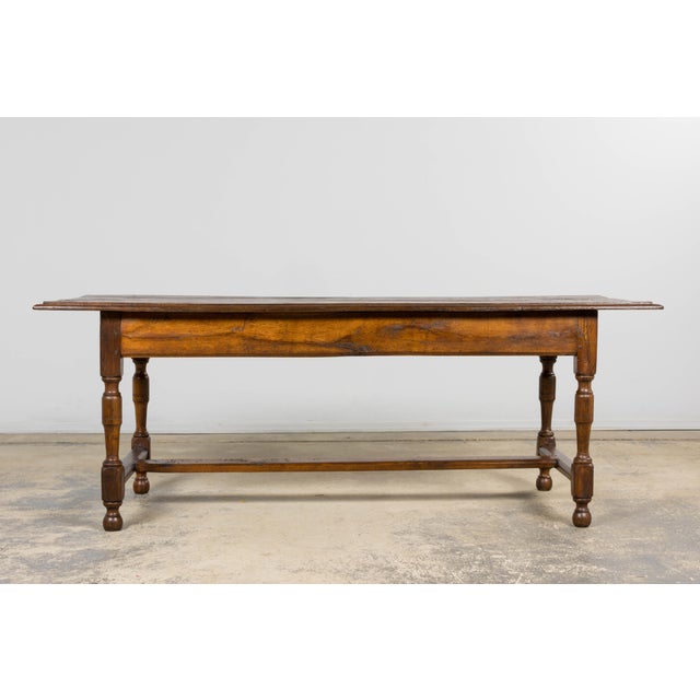 Early 19th Century French Provincial Oak Farmhouse Table For Sale - Image 18 of 18